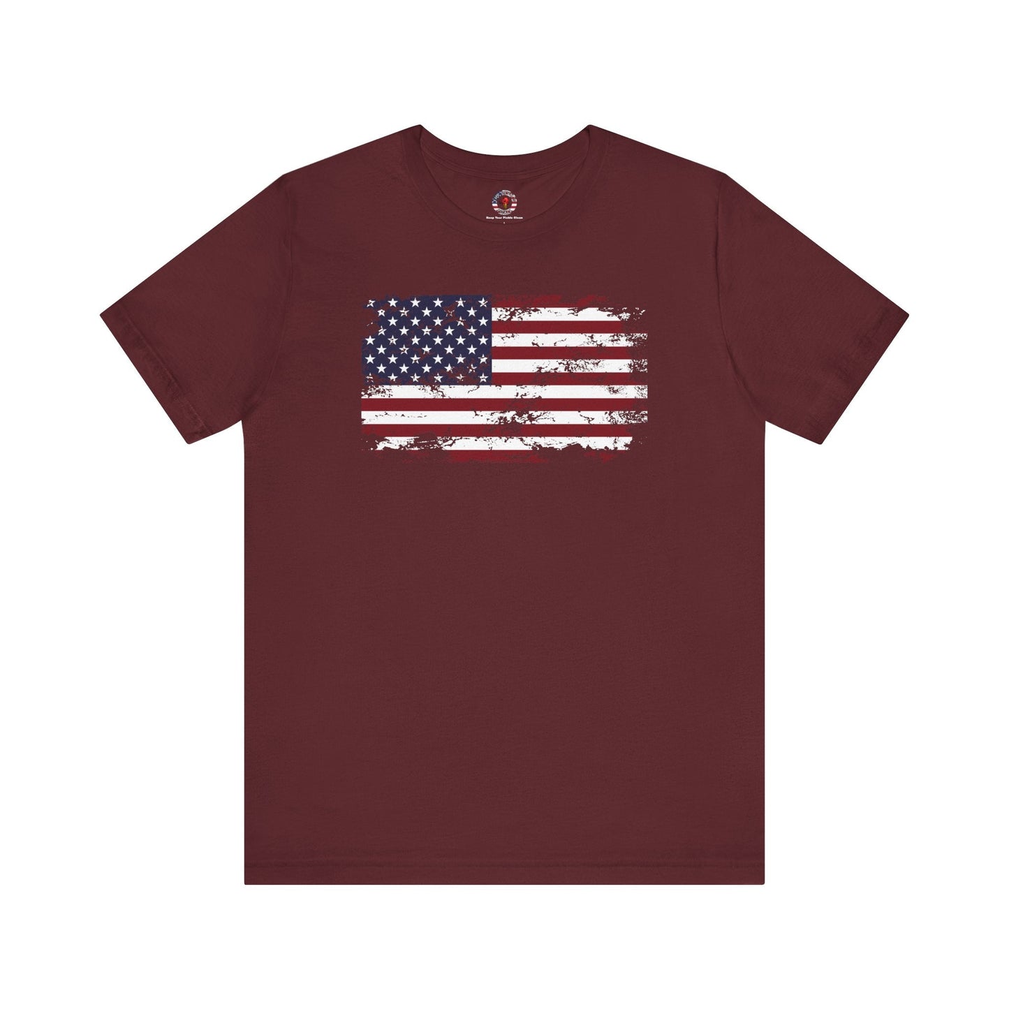Vintage Style American Flag T-Shirt The Devil's Pickle