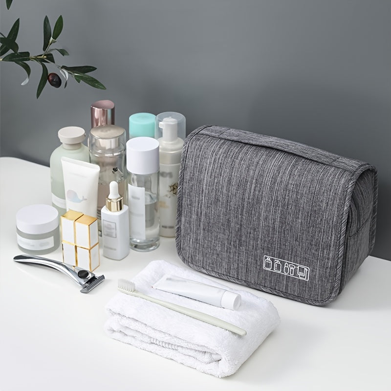 [Large Makeup Organizer] Durable Polyester Large Capacity Makeup Organizer Bag | Travel & Business, Wet & Dry Separation, Multiple Compartments for Cosmetics, Toiletries, And Accessories NovaCart