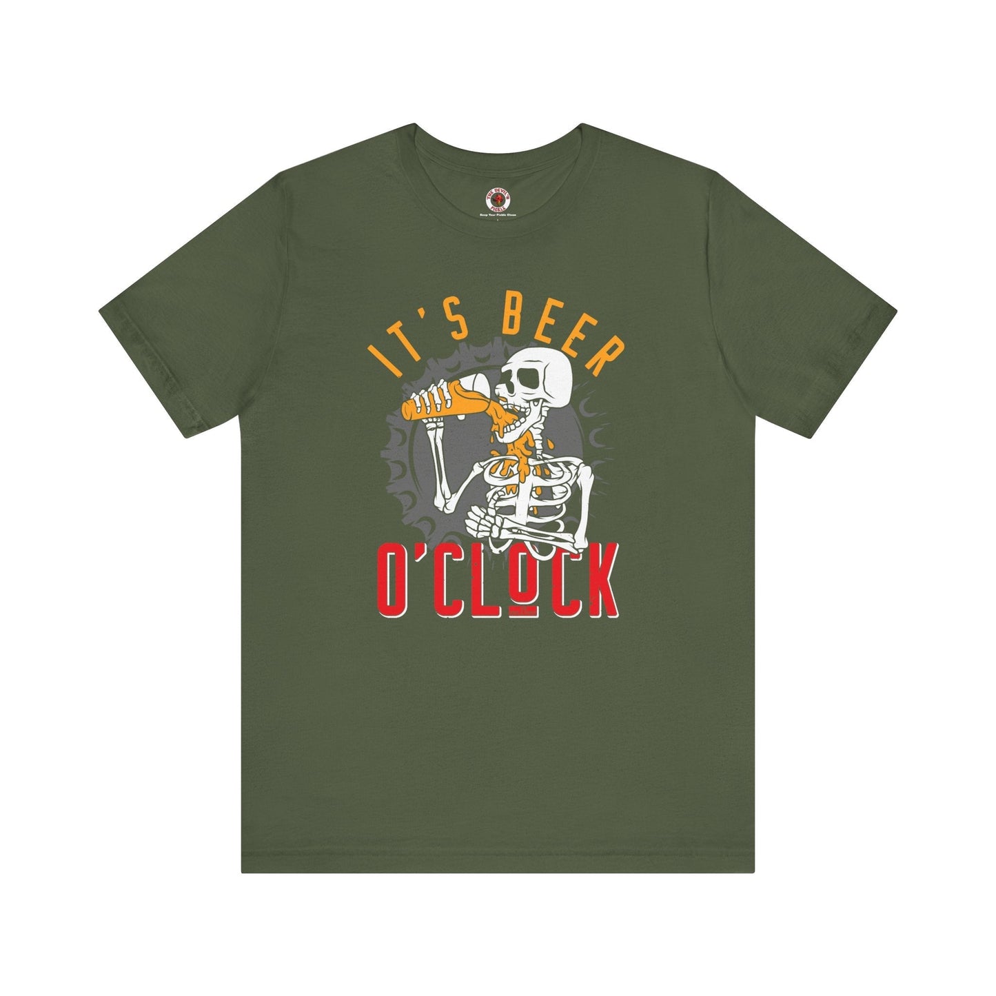 It's Beer O'Clock Skeleton T-Shirt The Devil's Pickle