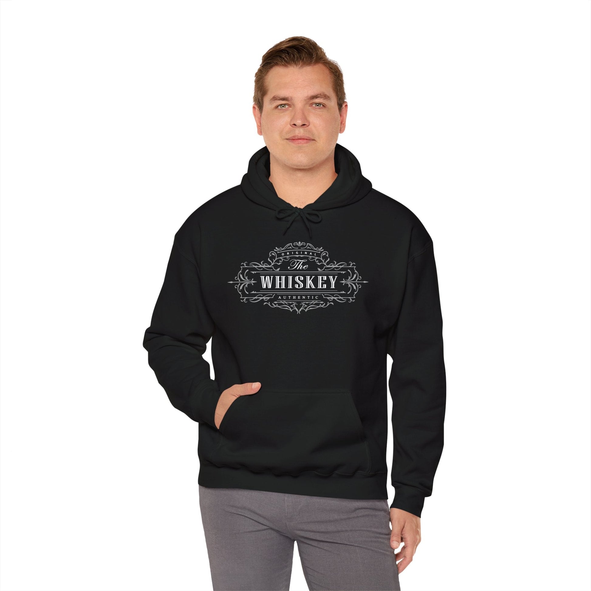 The Original Authentic Whiskey Hooded Sweatshirt The Devil's Pickle