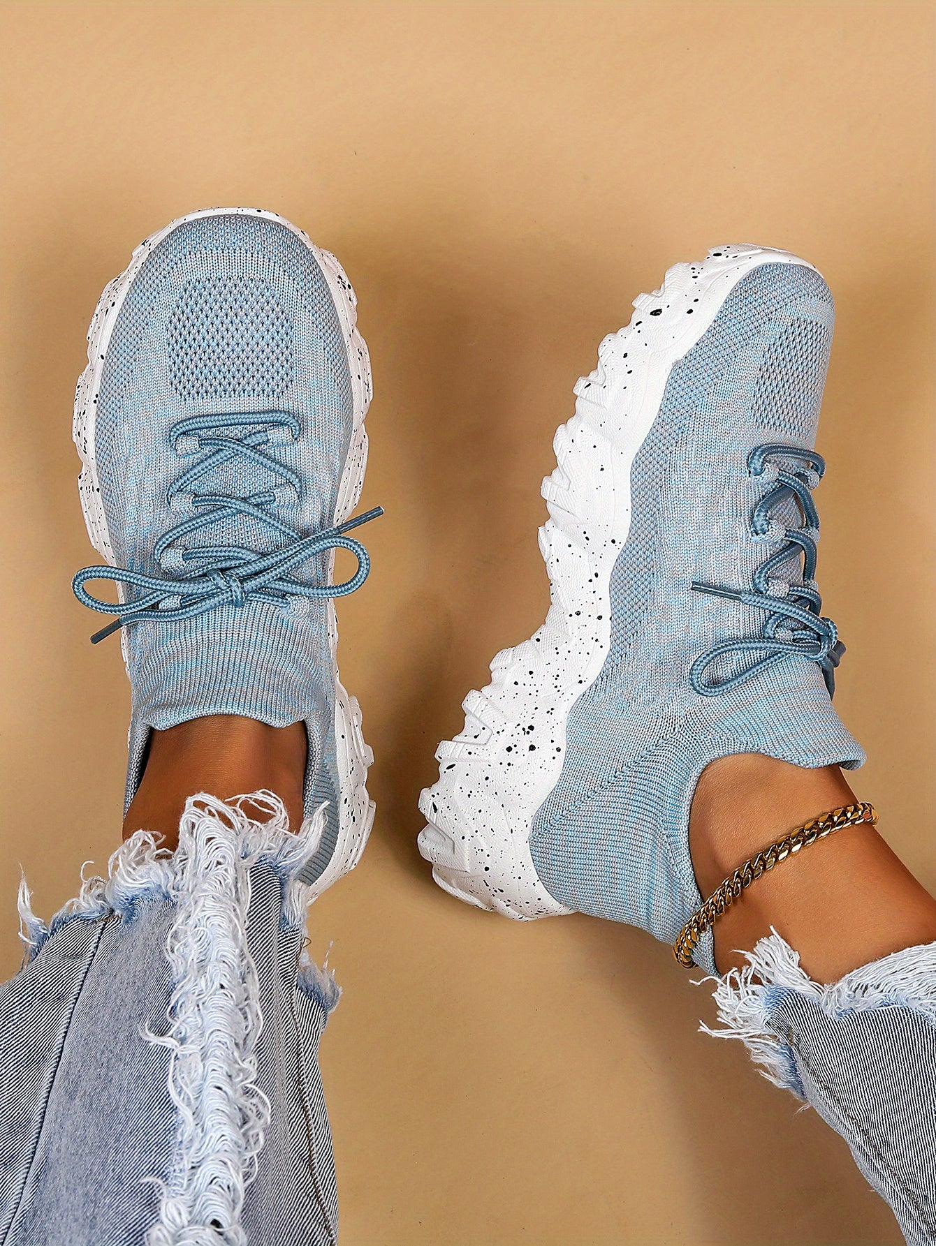 Women'S Plus Size Casual Sports Shoes | Lightweight Breathable Running Shoes, Fashionable Slip-On Style, Low Top, Round Toe, Fabric Upper and Insole, Rubber Sole NovaCart