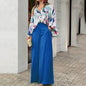 Women's Printed Shirt Wide Leg Pants Fashion Casual Set See size chart under “more details” The Fashion Celestial