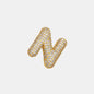 EmberLuxe "Glimmer" Bubble Letter Pendant (L-U) Ivory Embers