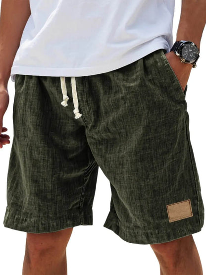 Men's Retro Breathable Linen Loose Holiday Shorts SnagBag