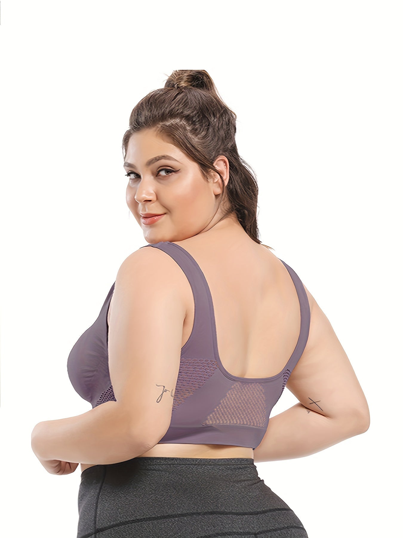 Plus Size Sports Bras for Women Seamless Bra with Pads Big Size Bralette Push Up Brassiere Bra Vest NovaCart