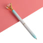21Color Kawaii Ballpoint Pen Big Gem Metal Ball Pen With Large Diamond Blue And Black Magical Pen Fashion School Office Supplies