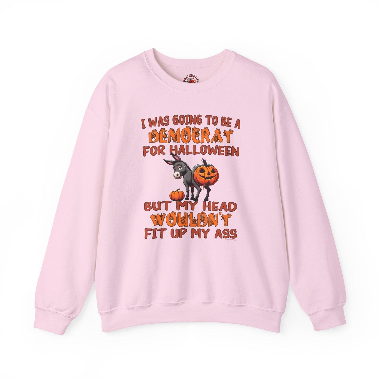 Democrat for Halloween Crewneck Sweatshirt The Devil's Pickle