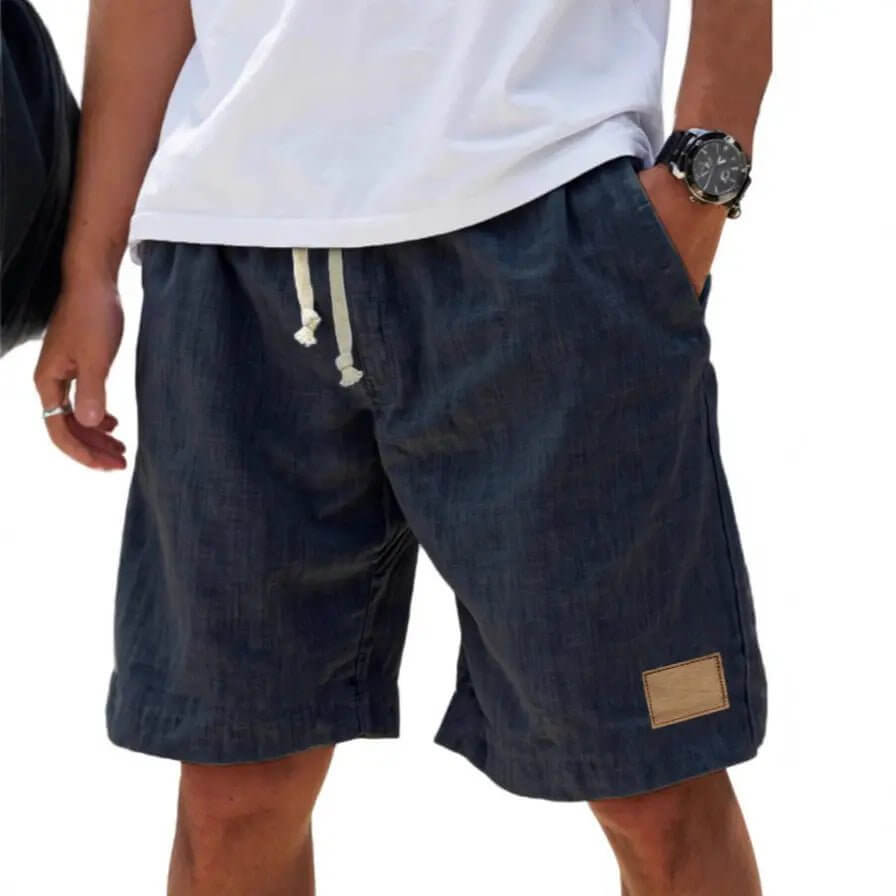 Men's Retro Breathable Linen Loose Holiday Shorts SnagBag