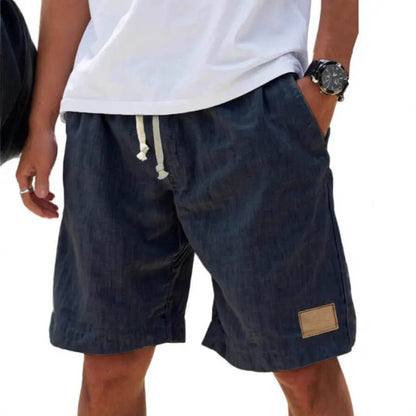 Men's Retro Breathable Linen Loose Holiday Shorts SnagBag