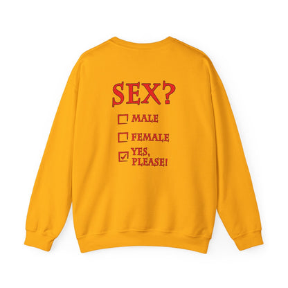 Sex? Yes, Please Crewneck Sweatshirt The Devil's Pickle