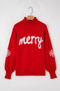 Merry Snowflake Turtleneck Christmas Sweater Shop Style & More | Fresh Looks, Everyday Deals & Free Shipping