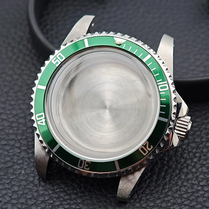 39.5MM Men'S Vintage Case Sapphire Glass FIT NH35 NH36 Movement for Retro Watch Case Watch Strap Watch Accessories
