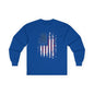 Distressed American Flag Long Sleeve Tee The Devil's Pickle