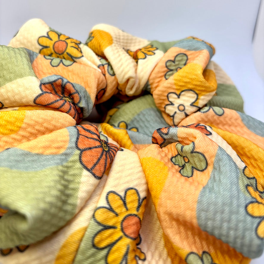 Retro Flower Summer Bullet Scrunchie Enchanted Scrunch
