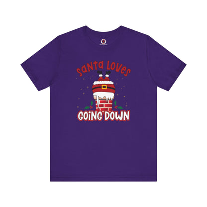 Santa Loves Going Down T-Shirt The Devil's Pickle