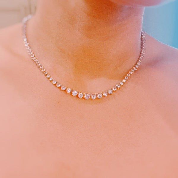 Royal Graduated Tennis Necklace Shop Style & More | Fresh Looks, Everyday Deals & Free Shipping