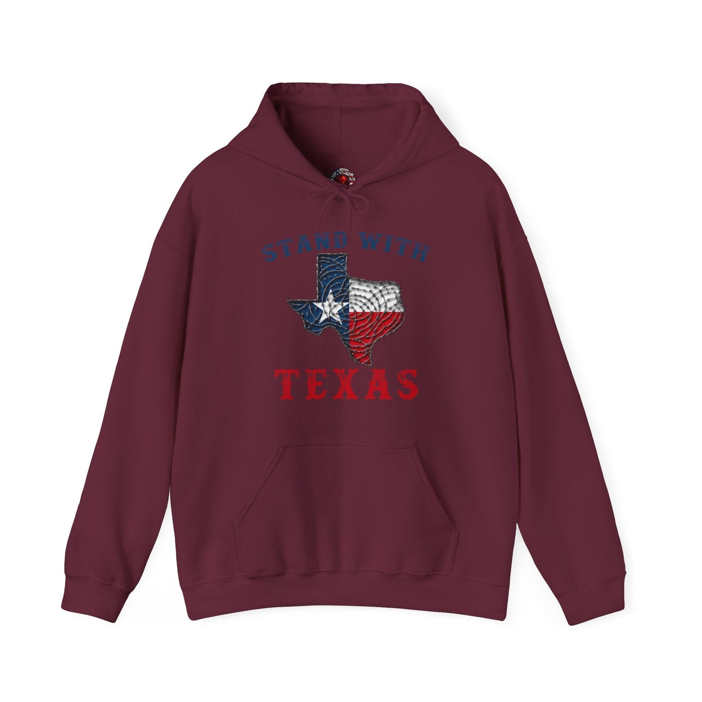 Stand With Texas Hooded Sweatshirt The Devil's Pickle