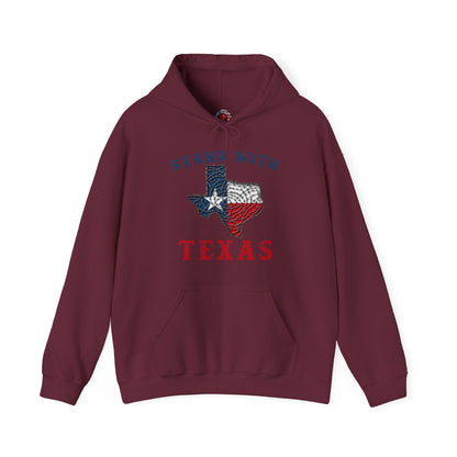 Stand With Texas Hooded Sweatshirt The Devil's Pickle