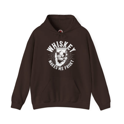 Whiskey Makes Me Frisky Hooded Sweatshirt The Devil's Pickle
