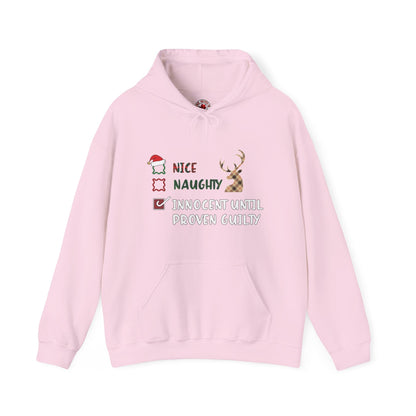 Innocent Until Proven Guilty Hooded Sweatshirt The Devil's Pickle