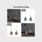 Boho Teardrop Earrings Alloy Ethnic Beads Flower Earrings Colorful Ear Jewelry NovaCart