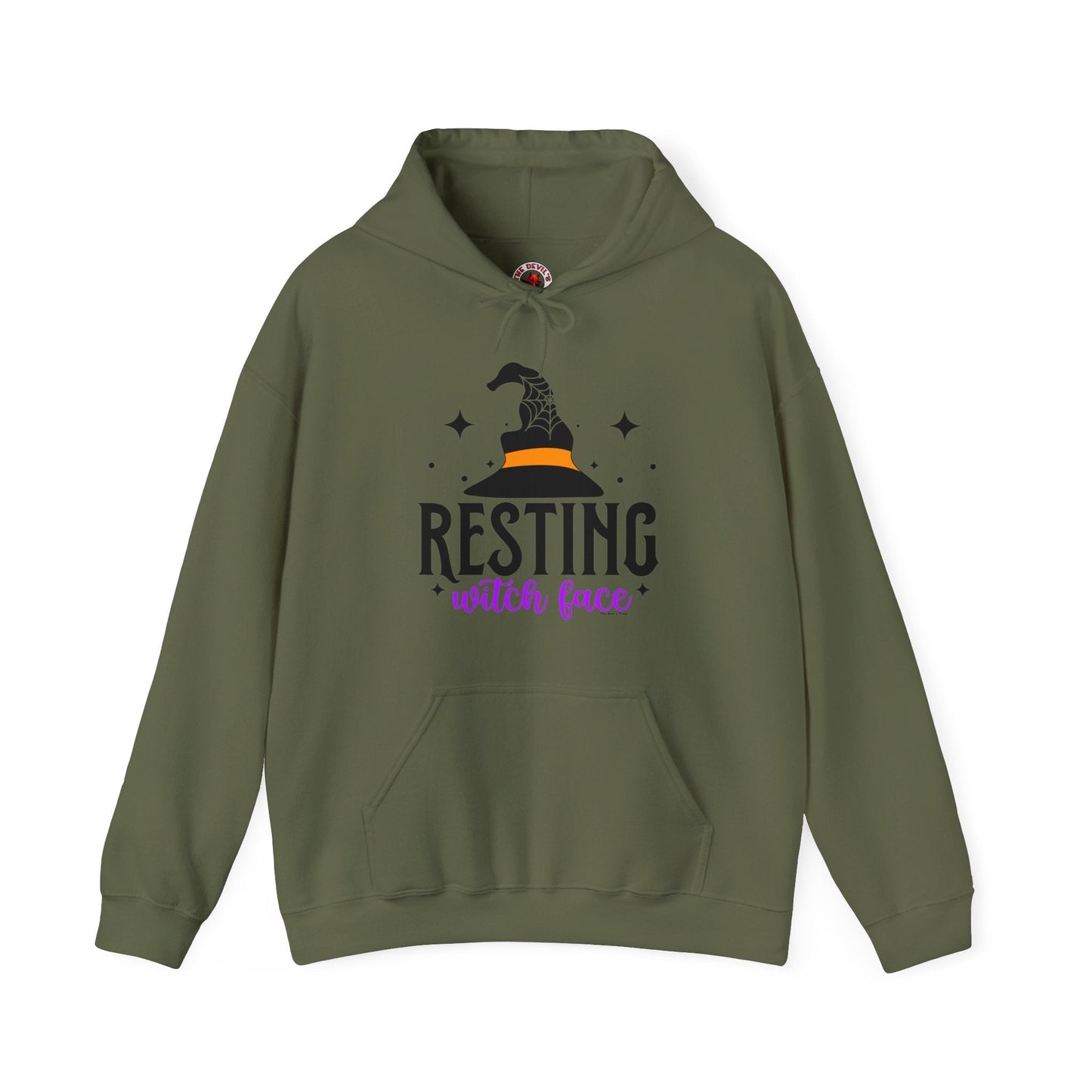 Resting Witch Face Hooded Sweatshirt The Devil's Pickle