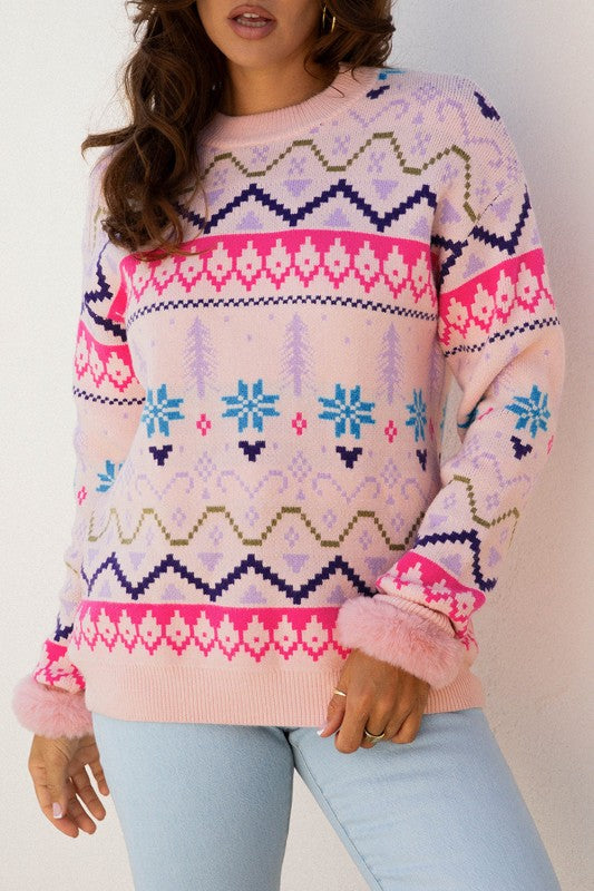 Kayaetta Knit Feather Cuffed Sweater Shop Style & More | Fresh Looks, Everyday Deals & Free Shipping