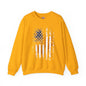 Distressed American Flag Crewneck Sweatshirt The Devil's Pickle