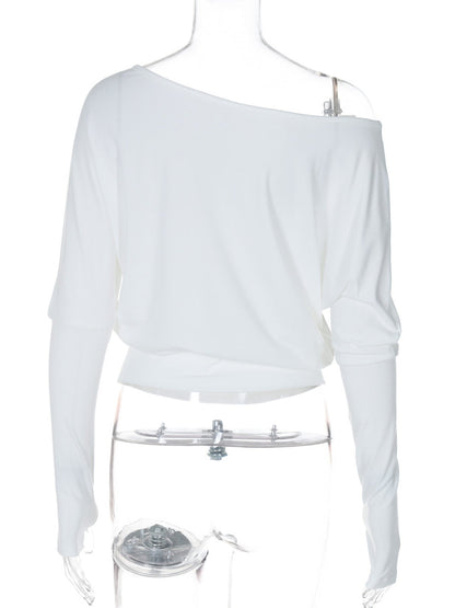 Boat Neck Long Sleeve T-Shirt New Era Fashion LLc