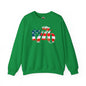 1776 American Flag Crewneck Sweatshirt The Devil's Pickle