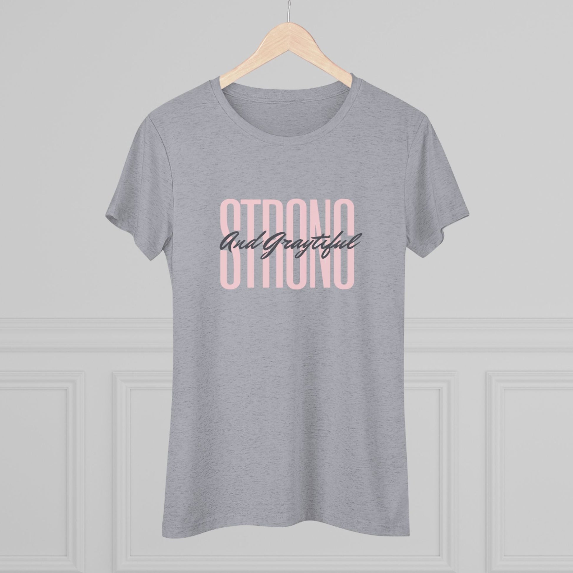 Strong and Graytiful Women's Triblend Tee Grayceful LLC