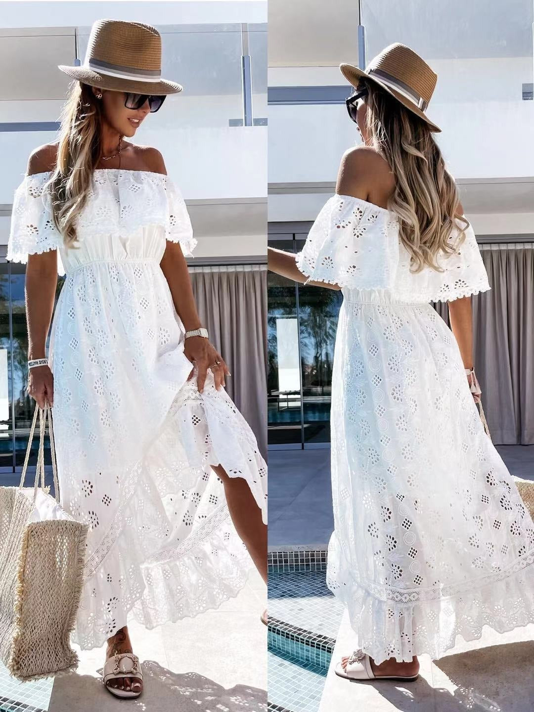 Bohemian Lace Princess Long Dress Country in My Heart