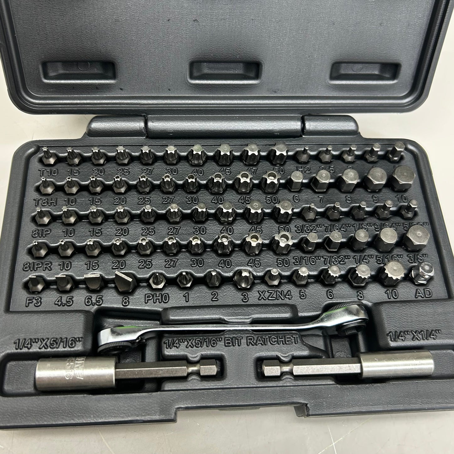 VIM TOOLS (77 PCS) Low Profile Master Bit Set 5/8" Long Bits Black VHC77 PayWut