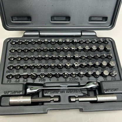 VIM TOOLS (77 PCS) Low Profile Master Bit Set 5/8" Long Bits Black VHC77 PayWut