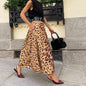 Women's All-match Leopard Print Elegant Big Hem Skirt Grayceful LLC