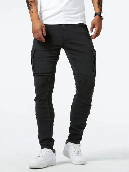 Men's Plus Size Skinny Cargo Jeans New Era Fashion LLc