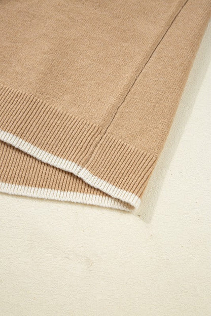 Ava Cuff Contrast Trim Sweater Shop Style & More | Fresh Looks, Everyday Deals & Free Shipping