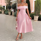Elegant Tube Top Off-shoulder Dress Dress Grayceful LLC