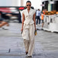 Women’s Elegant Sleeveless Waist-Cinching Two Piece Suit Set FitiqueFit