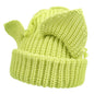 Women’s Thickened Acrylic Knitted Hat with Devil Ears | Cozy Beanie FitiqueFit