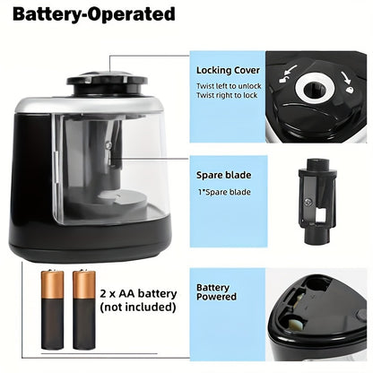 Electric Pencil Sharpener Desktop Automatic Office Stationery NovaCart