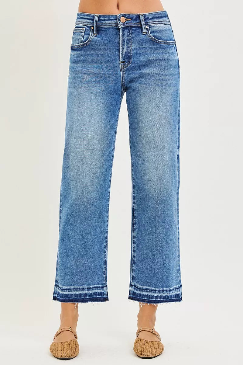 RISEN Full Size Slouchy Cropped  Boyfriend Jeans Plus Size New Era Fashion LLc