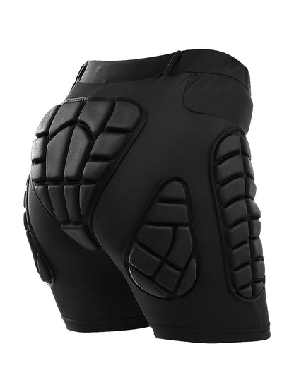 VEPAUS Breathable 3D Padded Shorts for Ice Hockey, Snowboarding, Gymnastics, Roller Skating - Moisture Wicking, Flexible, High Stretch Polyester Knit Fabric, Regular Fit, Four Seasons Sports Gear NovaCart
