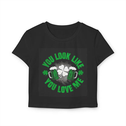 St Patricks Day Baby Tee You Look Like You Love Me Country in My Heart