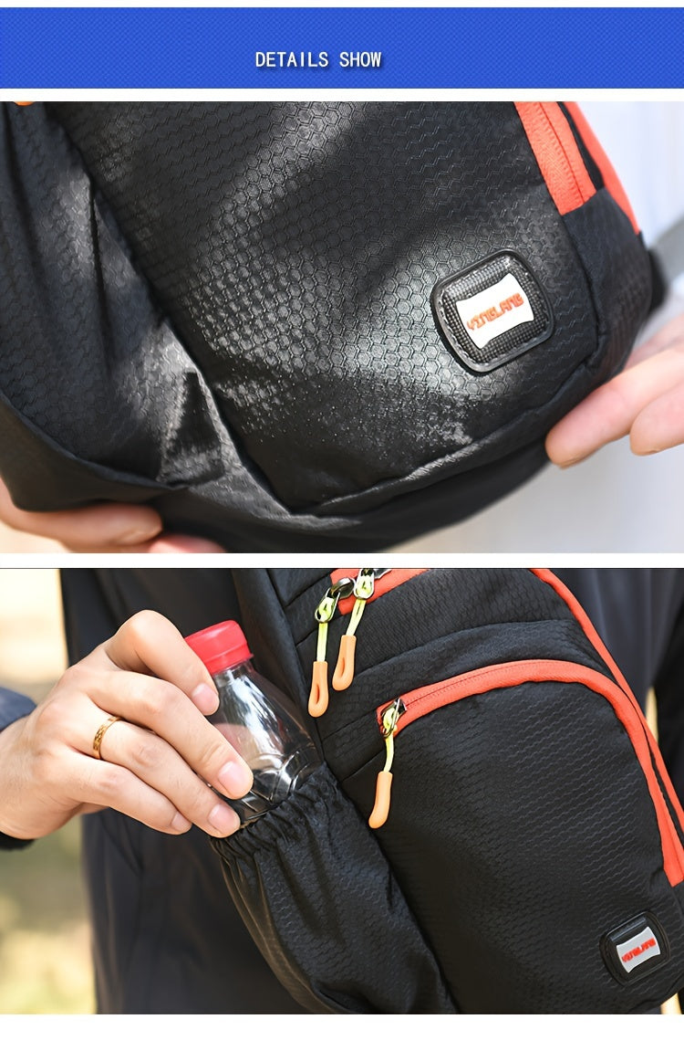 [Nylon Shoulder Bag] Nylon Shoulder Bag - Crossbody Chest Bag for Men and Women - Casual Sports Water Bottle Chest Bag - Outdoor Cycling Bag NovaCart