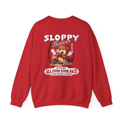 Sloppy Beaver BBQ Back Crewneck Sweatshirt The Devil's Pickle