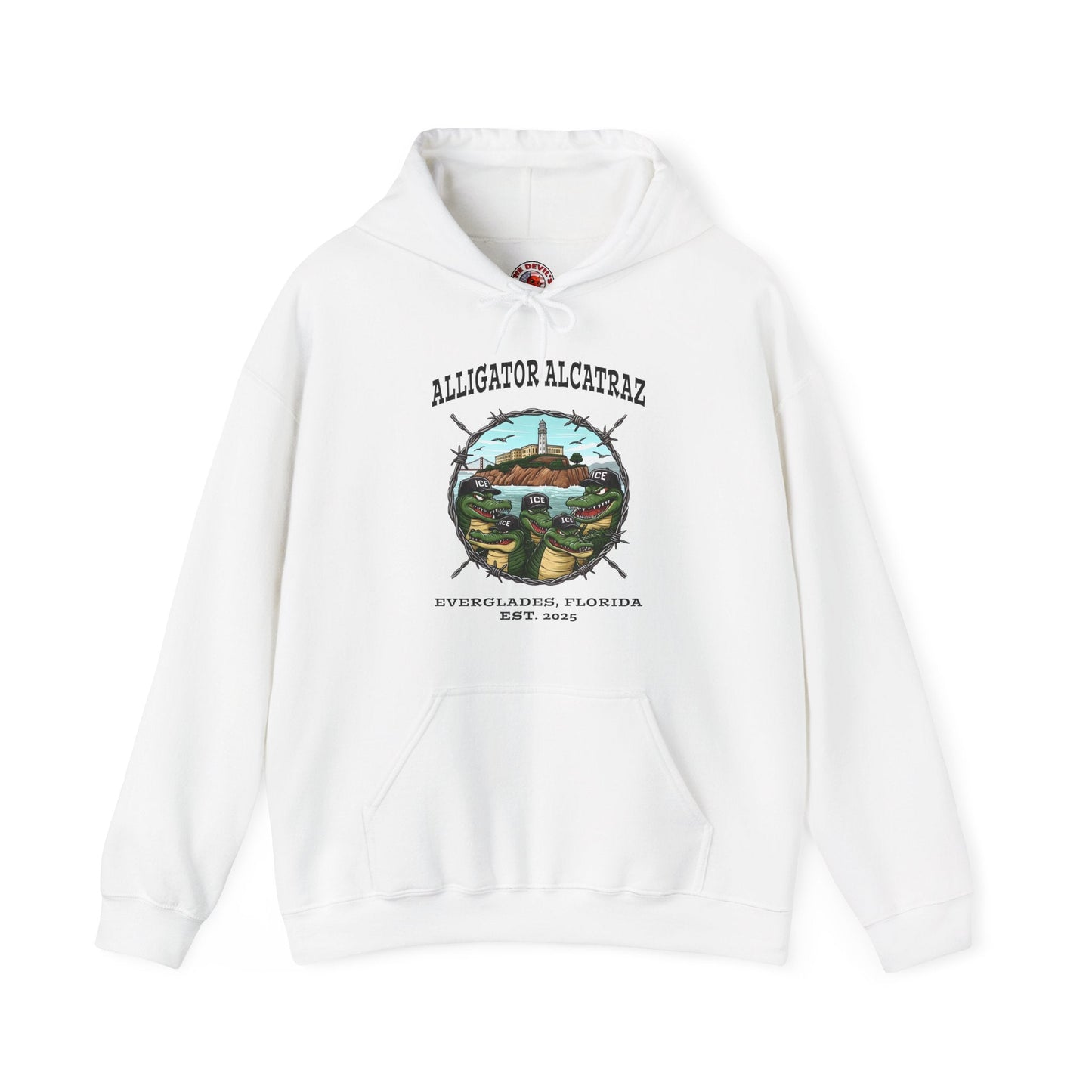 Alligator Alcatraz Hooded Sweatshirt The Devil's Pickle