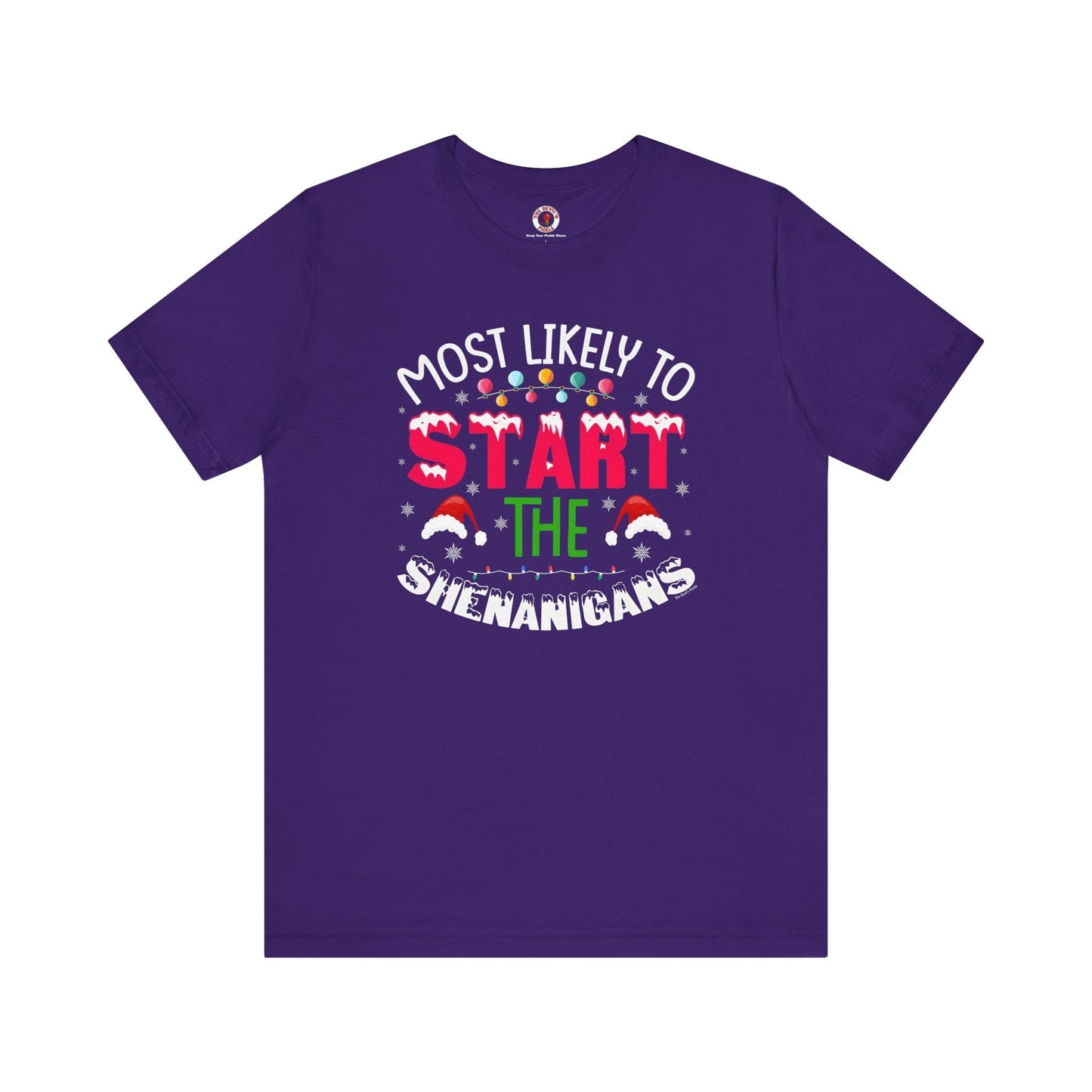 Most Likely To Start The Shenanigans T-Shirt The Devil's Pickle