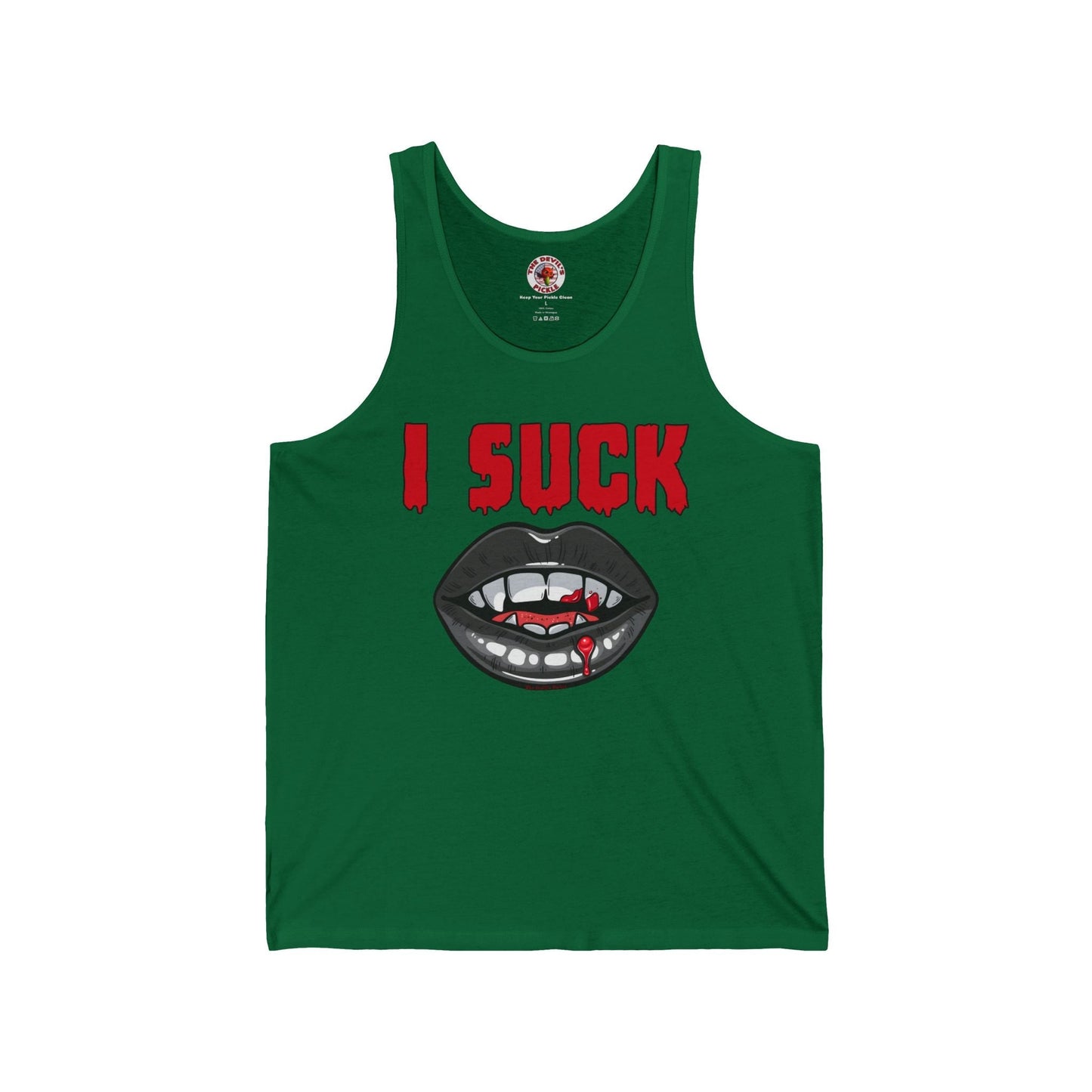 I Suck Tank Top The Devil's Pickle
