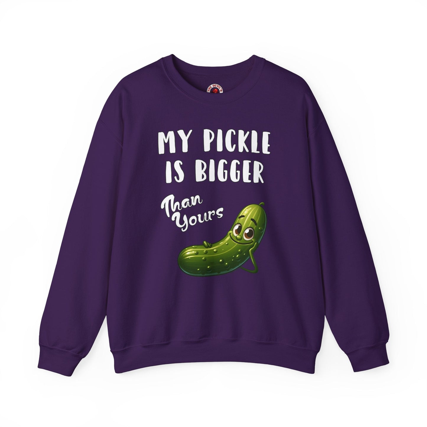 My Pickle Is Bigger Than Yours Crewneck Sweatshirt The Devil's Pickle